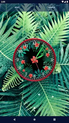 Black Jungle Forest Clock android App screenshot 4